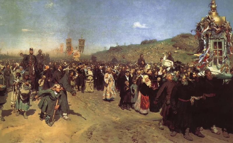 Ilya Repin Religious Procession in the Province of Kursk oil painting picture